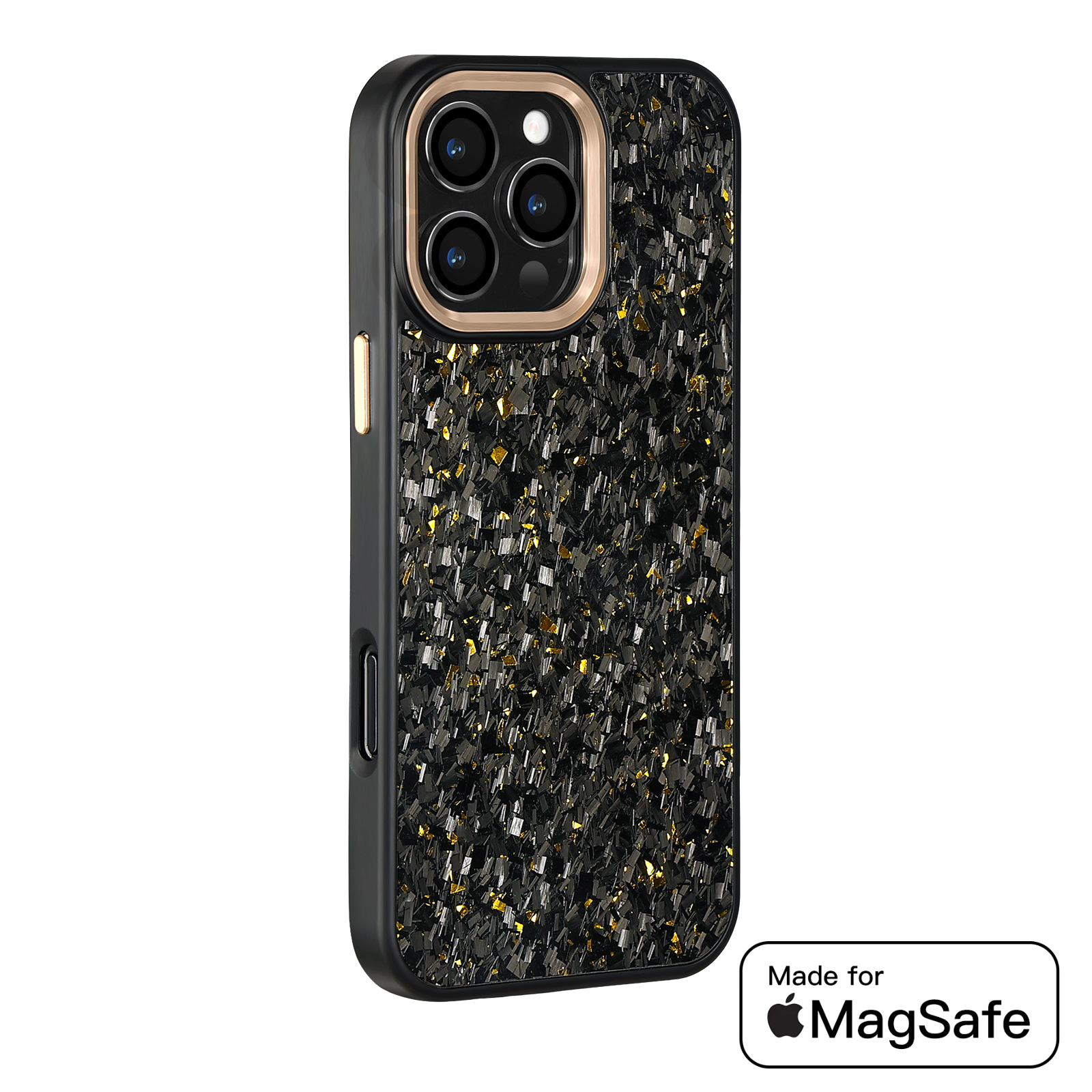 Upgrade your iPhone with the Forged Fiber Elite v2™ MagSafe case – premium carbon fiber design, metal details & 360° slim protection.