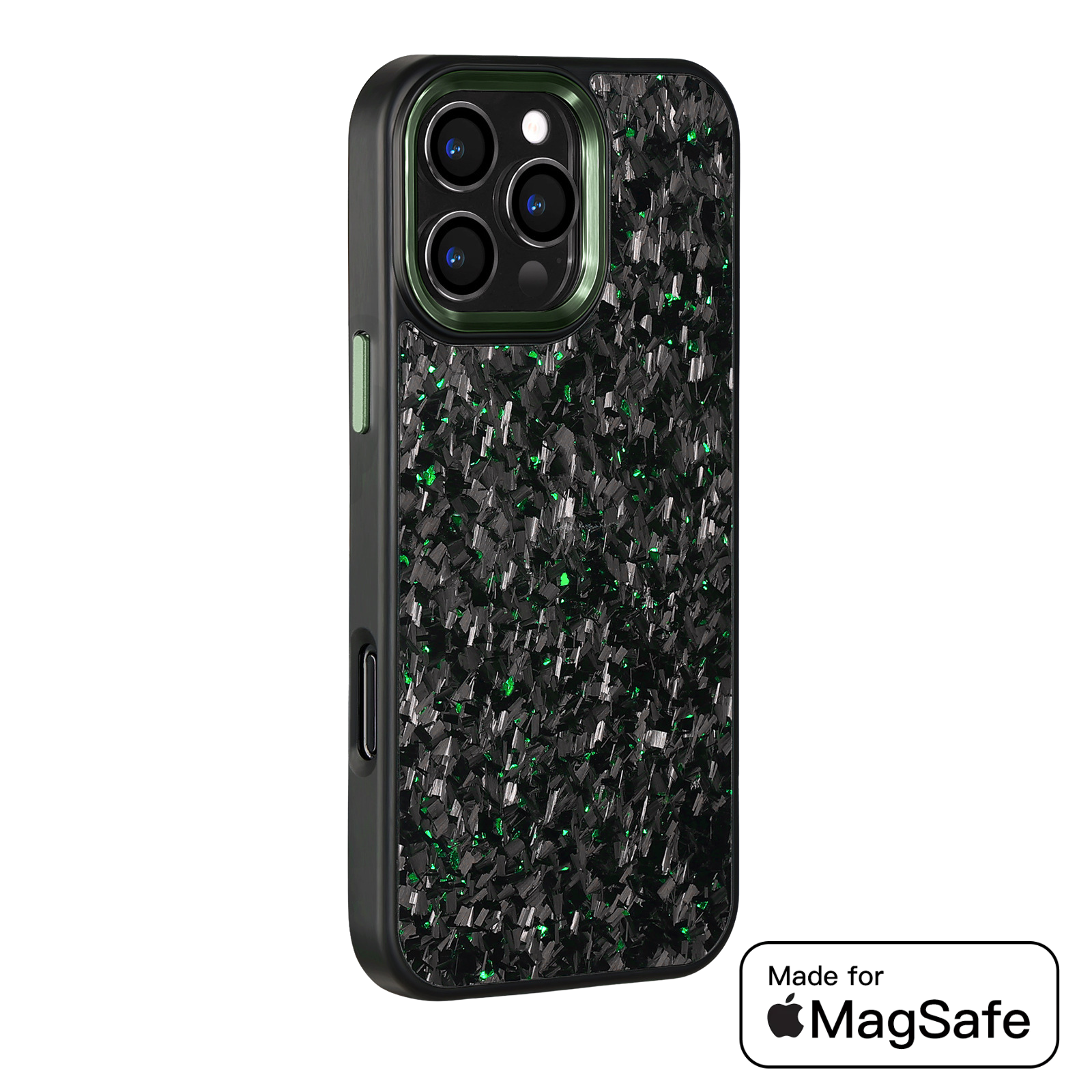 Upgrade your iPhone with the Forged Fiber Elite v2™ MagSafe case – premium carbon fiber design, metal details & 360° slim protection.