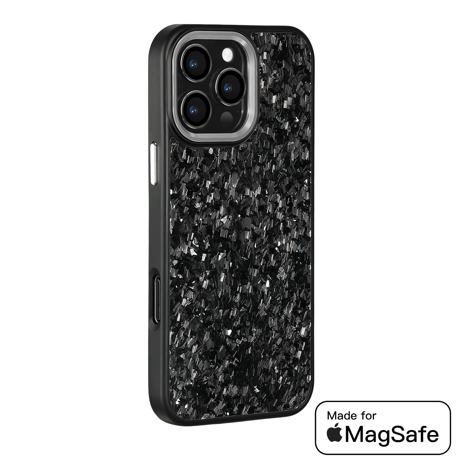 Upgrade your iPhone with the Forged Fiber Elite v2™ MagSafe case – premium carbon fiber design, metal details & 360° slim protection.